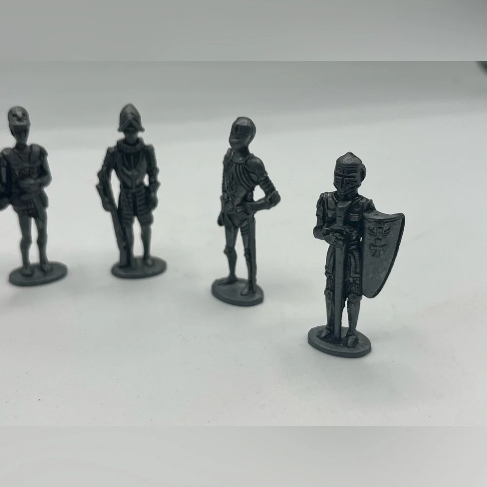 6 Pewter Knight 1.5" Figurines Knights, Medieval, Fantasy, Dragons - Picture 7 of 7